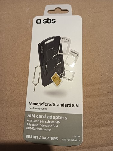 Sbs kit adattatori per sim - di,